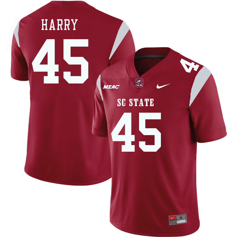 Men-Youth #45 Kwantre Harry South Carolina State Bulldogs 2023 College Football Jerseys Stitched-Red